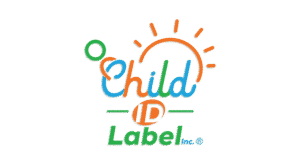 Child ID Label Inc. logo with orange and green design